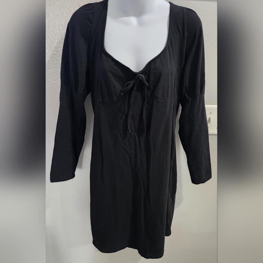 Shein Black Long Sleeve Dress